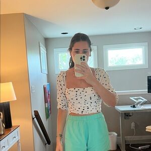 Printed Aritzia Wilfred Top